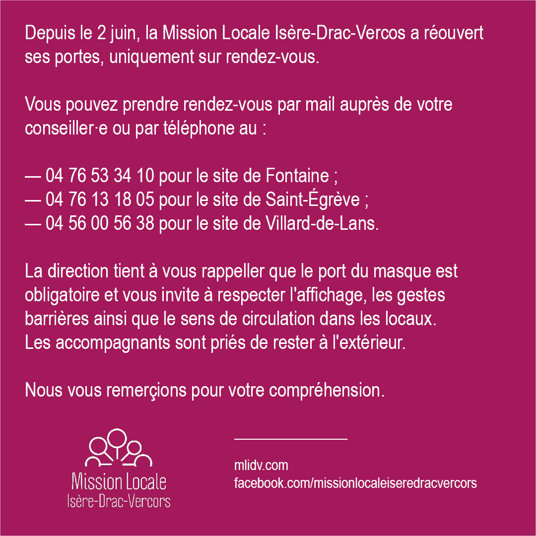 HORAIRE JUIN 2020
