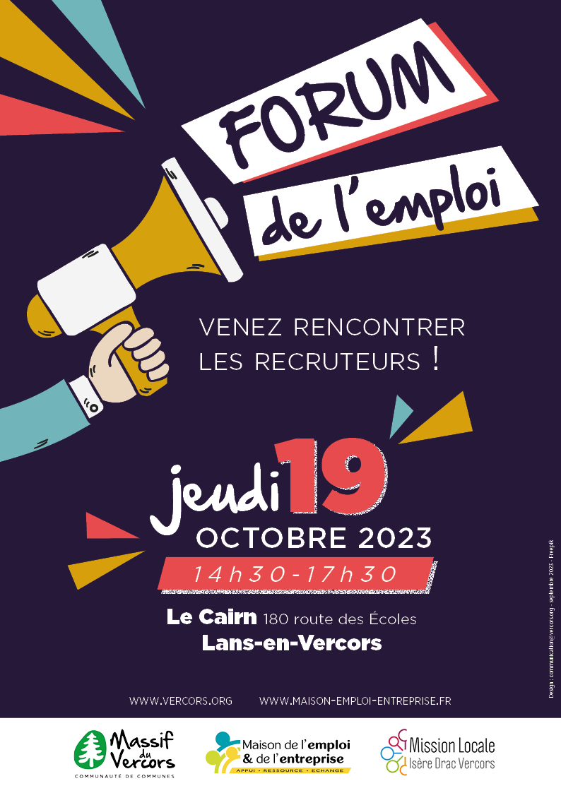 Affiche Forum de l'emploi 2023 - WEB